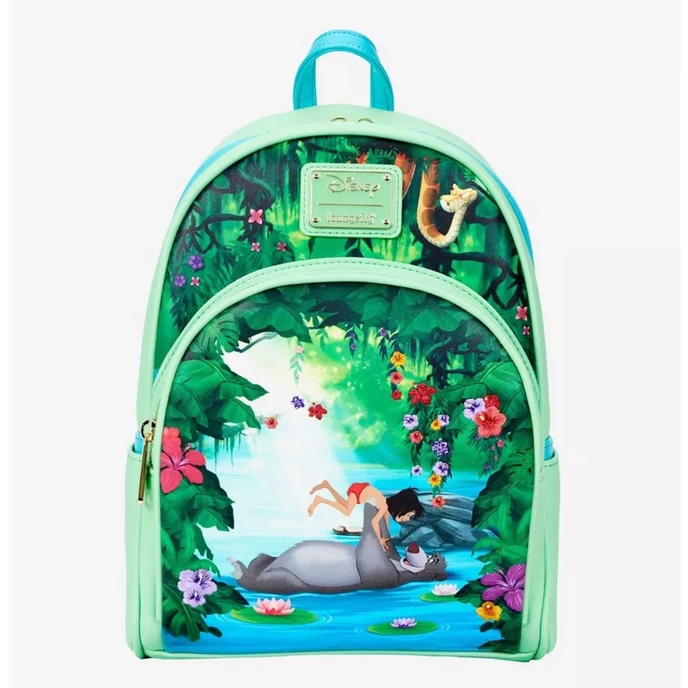 🐍🌺Loungefly Disney The Jungle Book Mowgli & Baloo Mini Backpack🌺🐍